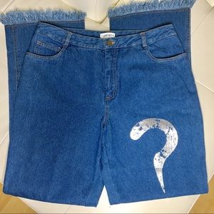 FORENZA Vintage 80s JEANS High Waisted Fringe Hem